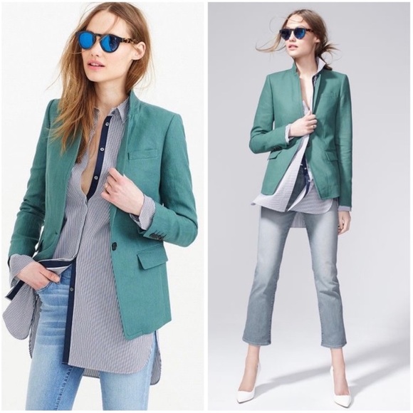 J. Crew 100% Linen Regents Blazer Jacket